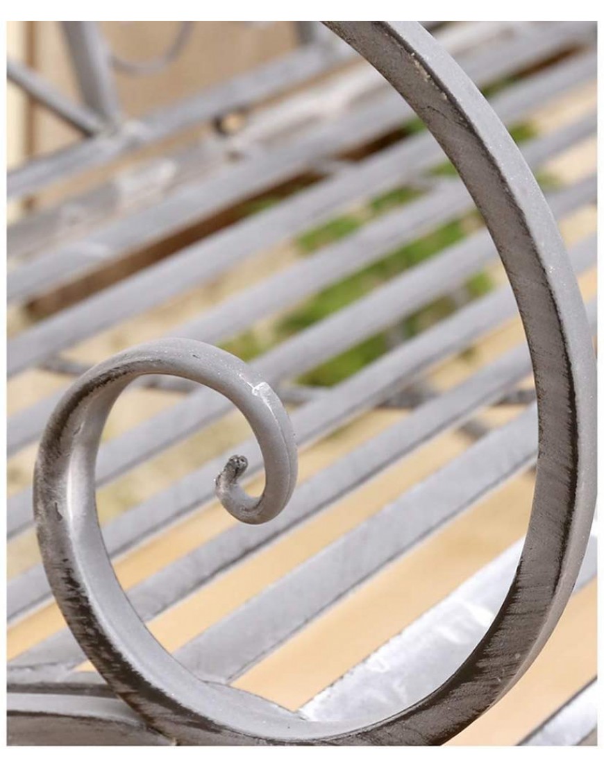 Fauteuil à bascule vintage en métal pour jardin cour balançoire de balcon Pour extérieur et intérieur - B12QDRIIT