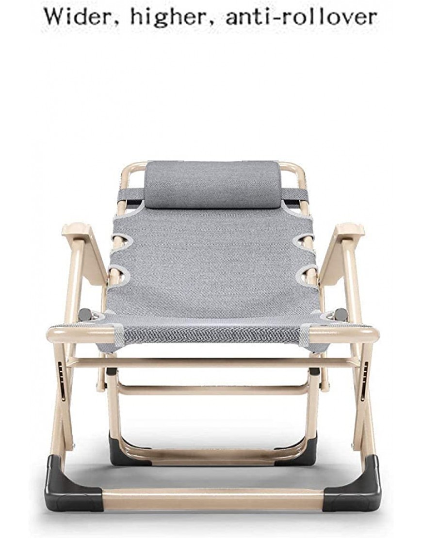 Chaise Longue inclinable Chaise Zero Gravity avec appuie-tête réglable Chaise inclinable surdimensionnée Chaise Pliante inclinable pour Chambre à Coucher en Plein air Chaise de Patio REM - BQ24DKXHU