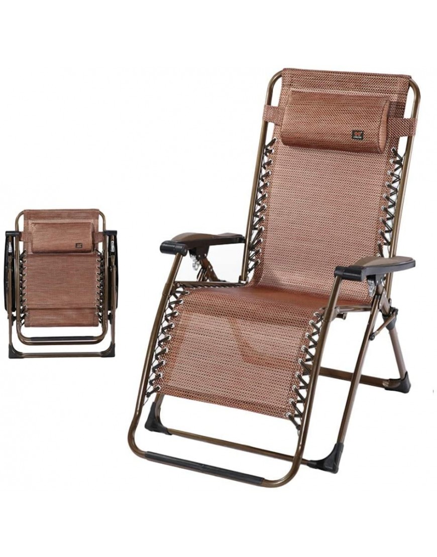 Chaises de terrasse Robustes inclinables avec appuie-tête réglable Chaise Pliante et Portable pour extérieur Jardin Plage pelouse Camping Support 200 kg - BKEH3WRNY