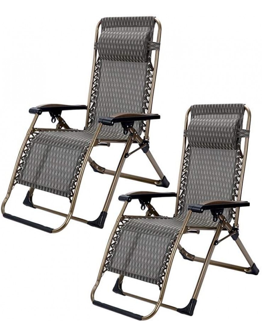 FTFTO Lot de 2 chaises Longues de terrasse zéro gravité pour Personnes Lourdes fauteuils inclinables pour terrasse extérieure Plage Cour Piscine Chaise Portable Support 300 kg - B6K4MSNFC