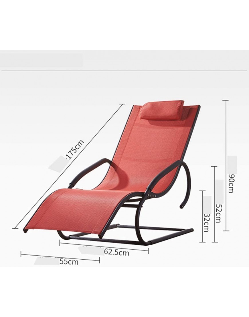 JOMSK Inclinable Pliante Zero Gravity Rocking Chair Portable Large for pelouse extérieure Recliner Plage Piscine Patio w Ombre Canopy Color Size : One Size - BMKKWBEKU