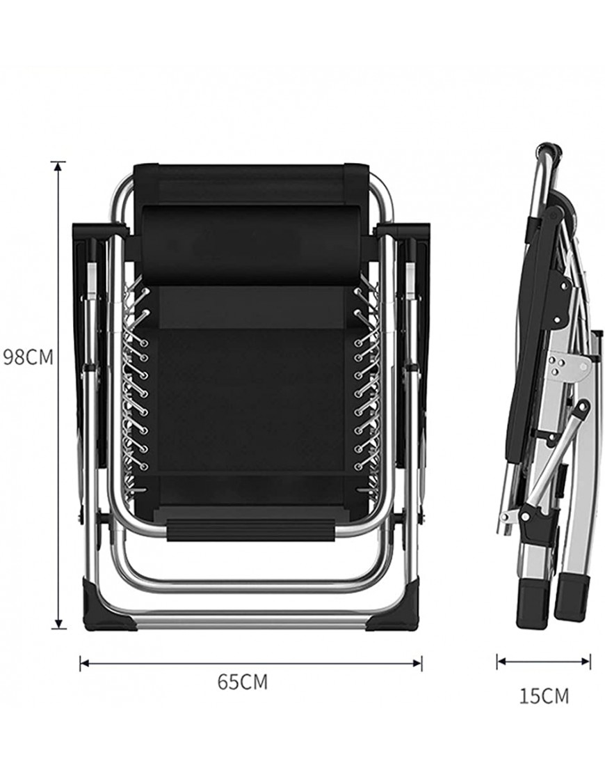 Xxffd Chaise Pliante À Dossier Pour La Pause Déjeuner Portable Pour La Sieste D'été Pour La Maison Le Balcon Pour Les Loisirs Color : Alloybuckle - BBH7BREAW