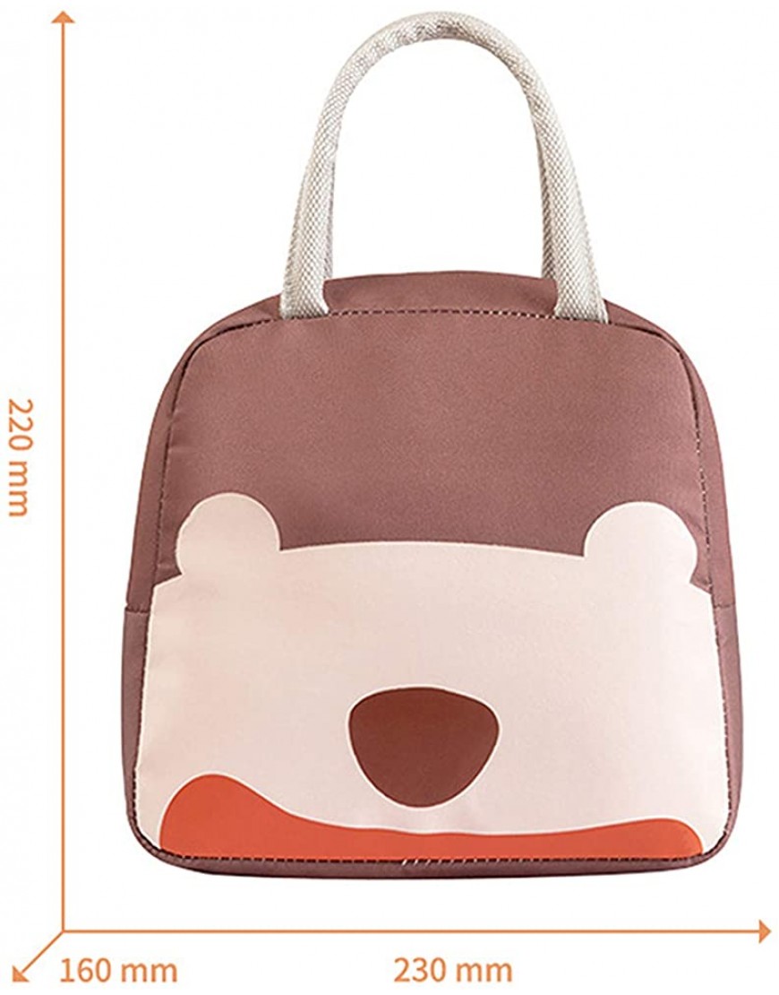 Générique Liangwan Insulated Lunch Bag Thermal Tote Bags for Men and Women,Marron - BE6NKGKJG