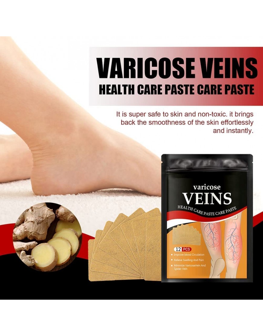 MOTZQI Varicose Veins Patch VeinHealth Varicose Veins Treatment Patch Varicose Vein Patches Varicose Veins Treatment for Legs 24pcs - B33BVCBKZ