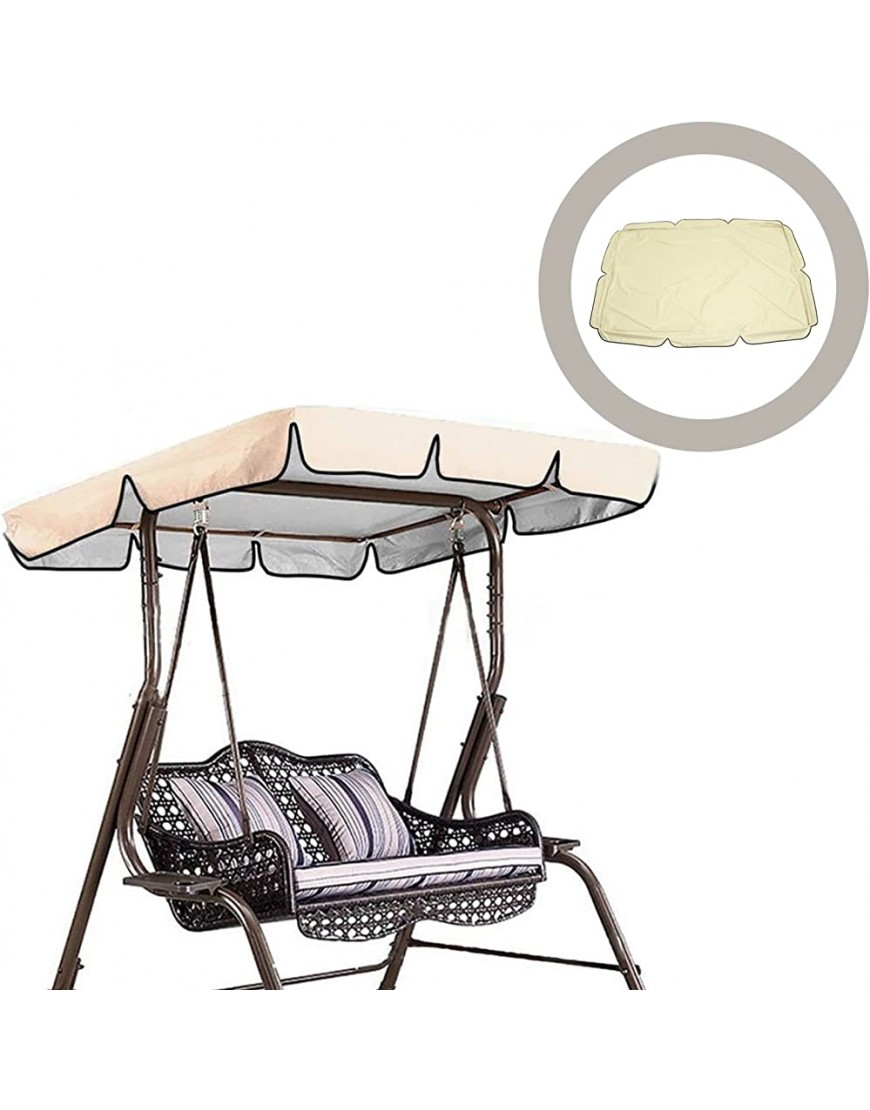 Happyyami Chaise de Balançoire Couverture de Canopée Sunshade UV Bloc Swing Tissu Coule de Cassette de Couverture de Couverture de Swing pour La Boutique pour La Maison - B6E12NIHO