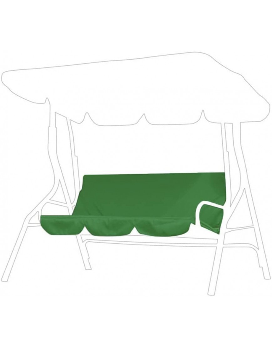 Yadlan Housse Coussin de Balançoire Patio Hamac Balançoire Imperméable 3-Seat Benchs Housses Coussin Protection de ChaiseSize:420D Oxford 150 * 50 * 10cm,Color:Vert - B9QH7MJVW