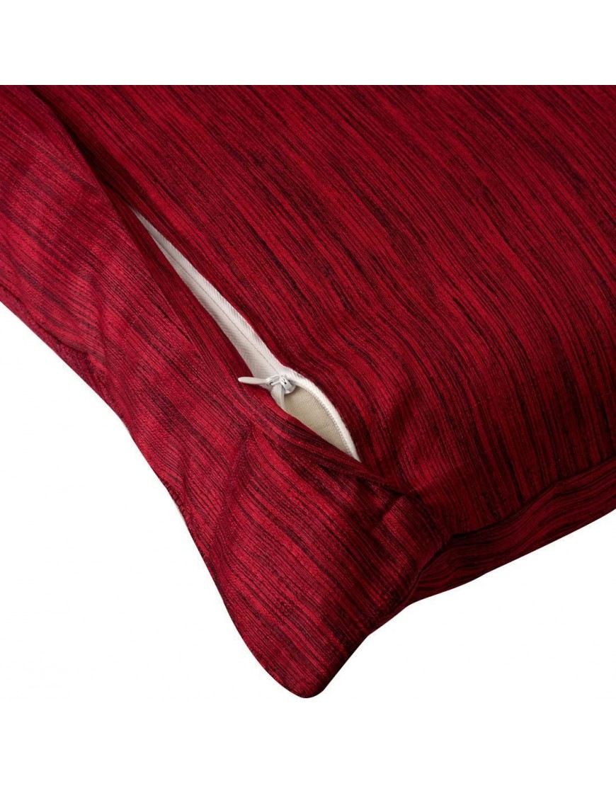 Fantum Taie d'oreiller lot de 2 polyester & polyester mélangé Red 22x22 inch - B5B32RDZX